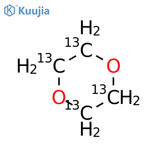 1,4-dioxane-13C4 structure