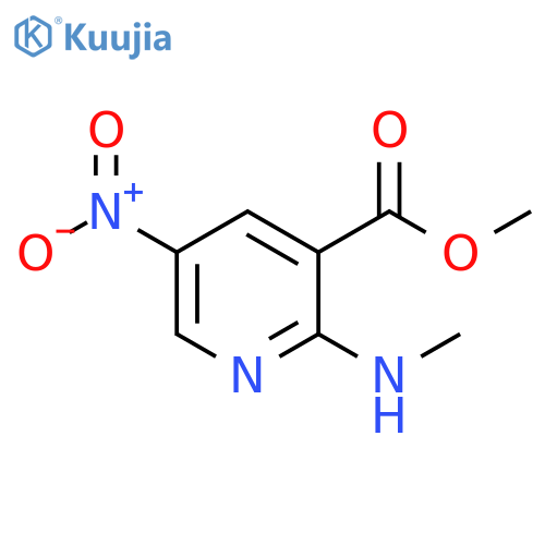 methyl 2-(methylamino)-5-nitropyridine-3-carboxylate structure