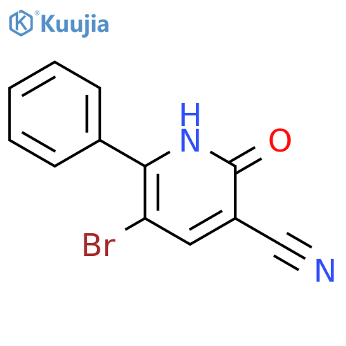 5-Bromo-2-oxo-6-phenyl-1,2-dihydro-3-pyridinecarbonitrile structure
