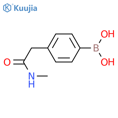 4-(2-(MethylaMino)-2-oxoethyl)phenylboronic acid structure