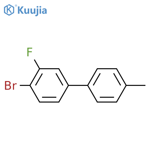 4-bromo-3-fluoro-4'-methyl-1,1'-biphenyl structure