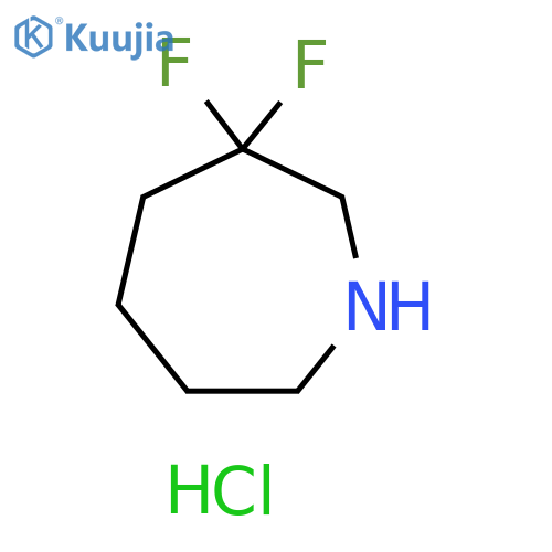 3,3-difluoroazepane;hydrochloride structure