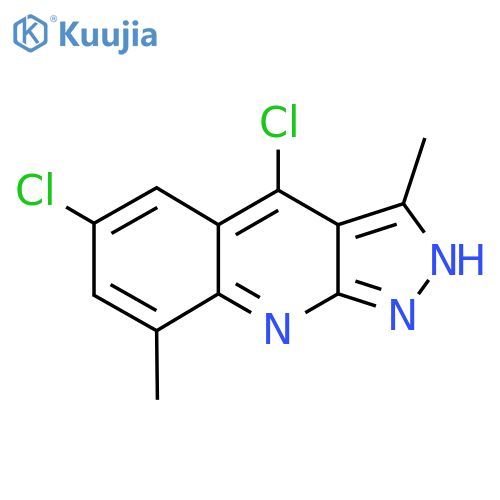 4,6-Dichloro-3,8-dimethyl-1H-pyrazolo[3,4-B]quinoline structure