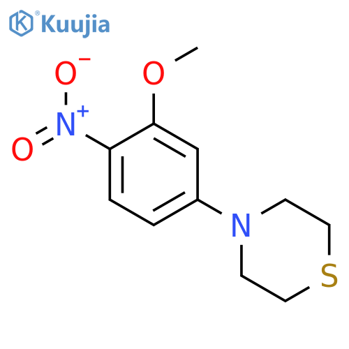 Thiomorpholine, 4-(3-methoxy-4-nitrophenyl)- structure