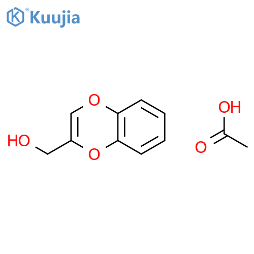1,4-Benzodioxin-2-methanol, acetate structure