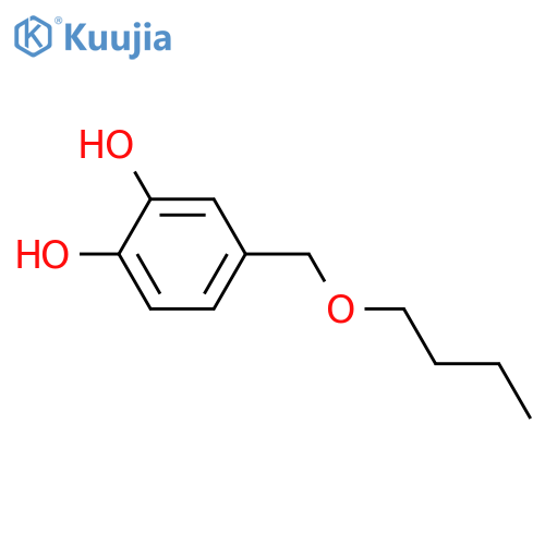 3,4-Dihydroxybenzyl alcohol; 1'-Butyl ether structure