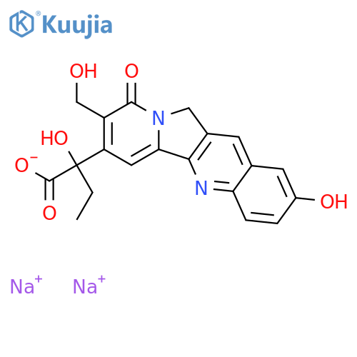 Indolizino[1,2-b]quinoline-7-aceticacid, a-ethyl-9,11-dihydro-a,2-dihydroxy-8-(hydroxymethyl)-9-oxo-,disodium salt, (S)- (9CI) structure