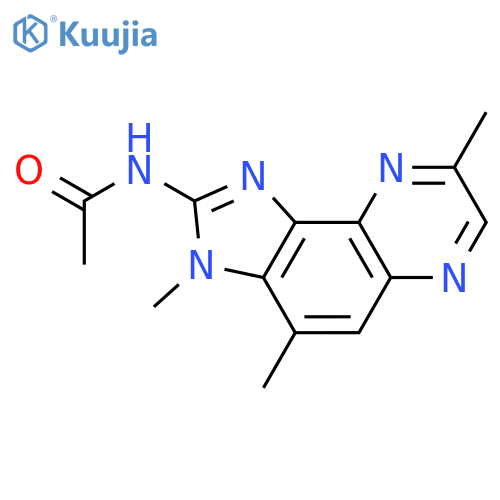 Acetamide, N-(3,4,8-trimethyl-3H-imidazo[4,5-f]quinoxalin-2-yl)- structure