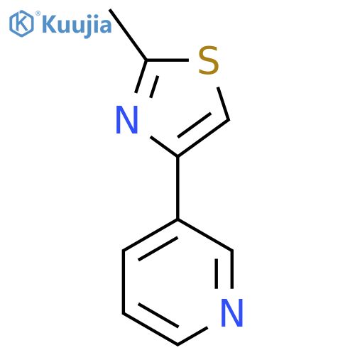 2-Methyl-4-(3-pyridyl)thiazole structure
