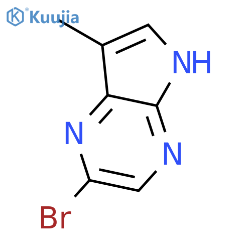 2-Bromo-7-methyl-5H-pyrrolo[2,3-b]pyrazine structure