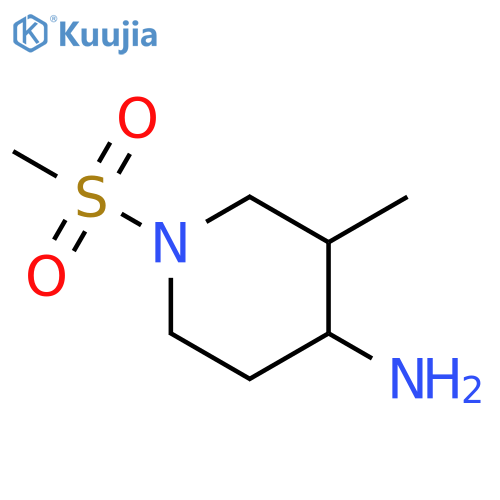 1-Methanesulfonyl-3-methylpiperidin-4-amine structure