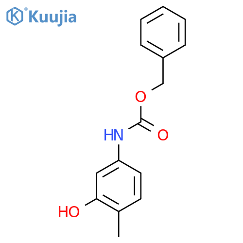 Benzyl (3-hydroxy-4-methylphenyl)carbamate structure