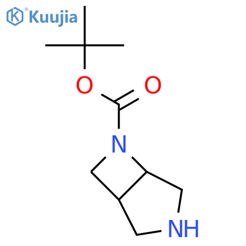 Tert-butyl 3,6-diazabicyclo[3.2.0]heptane-6-carboxylate structure