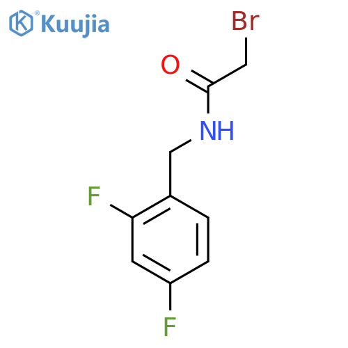 2-Bromo-n-(2,4-difluorobenzyl)acetamide structure