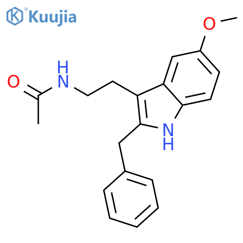 Acetamide,N-[2-[5-methoxy-2-(phenylmethyl)-1H-indol-3-yl]ethyl]- structure