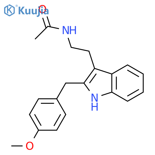 Acetamide,N-[2-[2-[(4-methoxyphenyl)methyl]-1H-indol-3-yl]ethyl]- structure