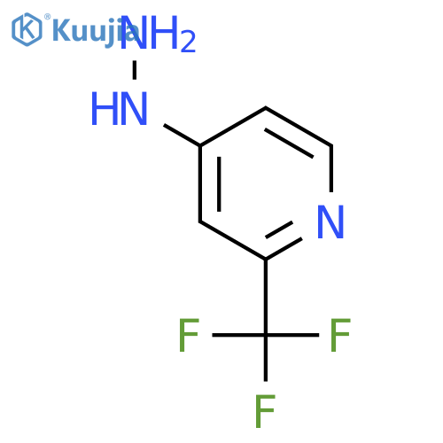 1-(2-(Trifluoromethyl)pyridin-4-yl)hydrazine structure