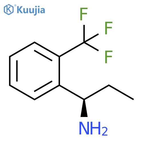 (1R)-1-[2-(trifluoromethyl)phenyl]propan-1-amine structure