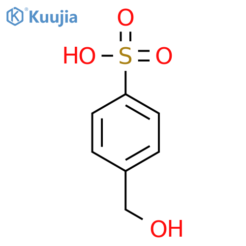 4-(hydroxymethyl)benzene-1-sulfonic acid structure