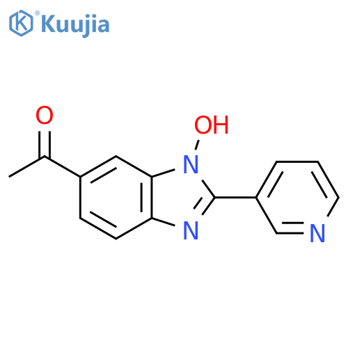 1-(1-Hydroxy-2-pyridin-3-yl-1H-benzimidazol-6-yl)ethanone structure