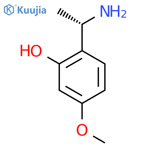2-(1S)-1-aminoethyl-5-methoxyphenol structure