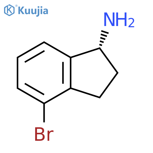 (1R)-4-bromo-2,3-dihydro-1H-inden-1-amine structure