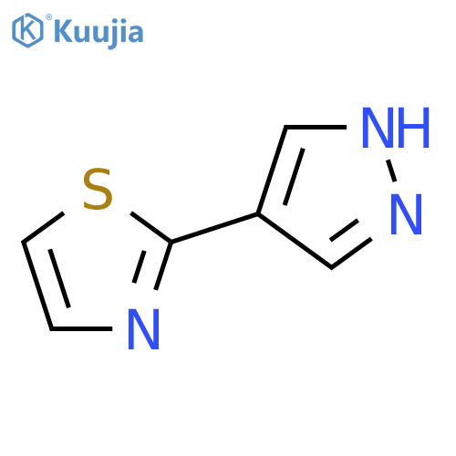 2-(1H-pyrazol-4-yl)-1,3-thiazole structure