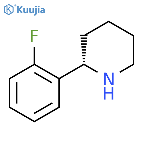 (S)-2-(2-Fluorophenyl)piperidine structure