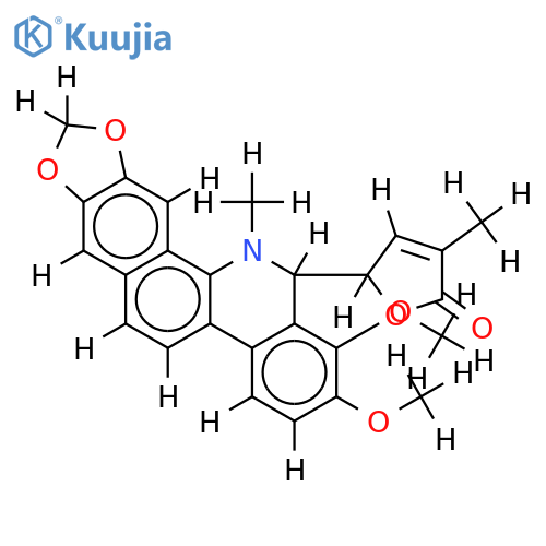 (5'R)-3'-methyl-2'(5'H)furanone-(5'->6)-(6S)-5,6-dihydrochelerythrine structure