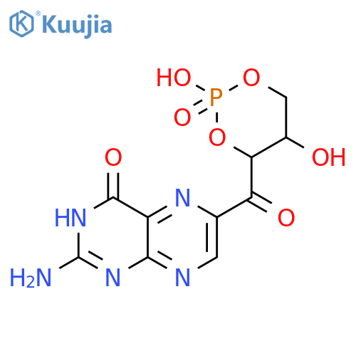 4(3H)-Pteridinone,2-amino-6-[[(4S,5R)-2,5-dihydroxy-2-oxido-1,3,2-dioxaphosphorinan-4-yl]carbonyl]- structure
