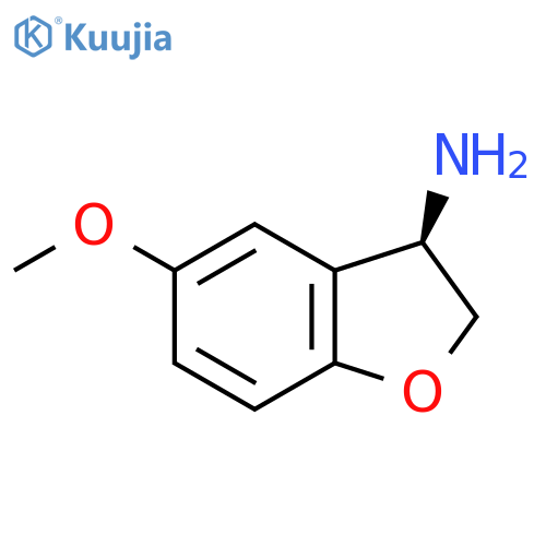(3R)-5-Methoxy-2,3-dihydro-1-benzofuran-3-amine structure