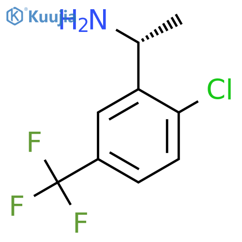 (1R)-1-2-chloro-5-(trifluoromethyl)phenylethan-1-amine structure