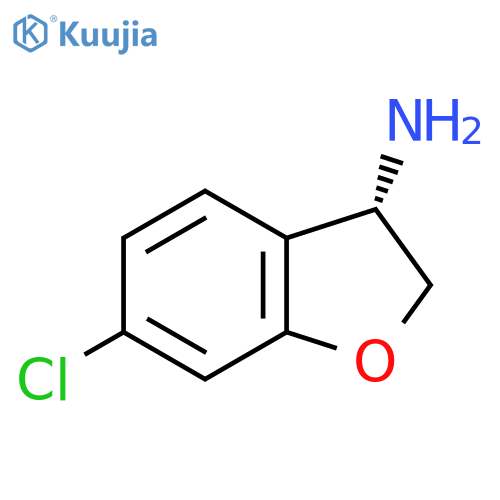 3S-6-Chloro-2,3-dihydro-benzofuran-3-ylamine structure