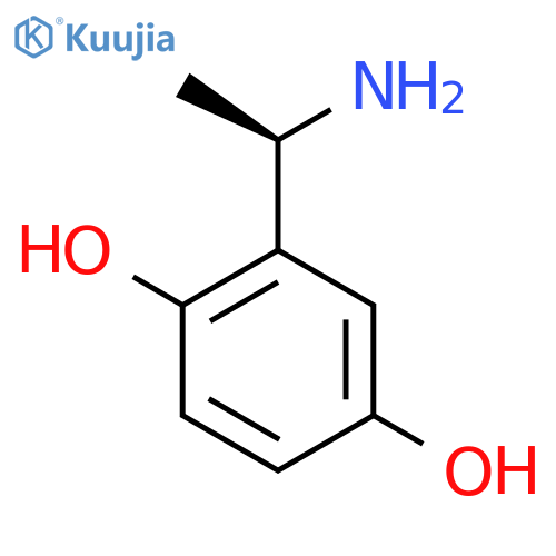 2-(1R)-1-aminoethylbenzene-1,4-diol structure