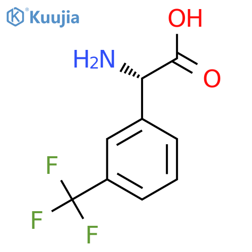 (S)-amino-(3-trifluoromethyl-phenyl)-acetic acid structure
