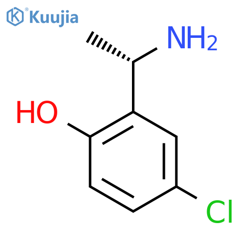 (S)-2-(1-aminoethyl)-4-chlorophenol structure