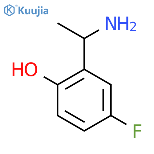 2-[(1R)-1-aminoethyl]-4-fluoro-phenol structure