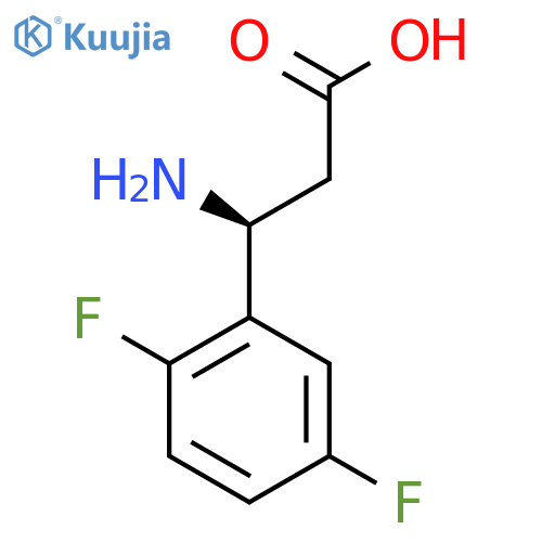 (3S)-3-Amino-3-(2,5-difluorophenyl)propanoic Acid structure