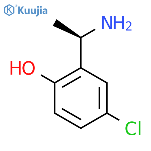 2-(1R)-1-aminoethyl-4-chlorophenol structure