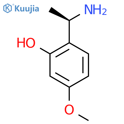 2-(1R)-1-aminoethyl-5-methoxyphenol structure