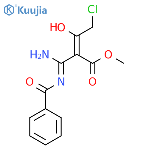 Methyl (2Z)-3-amino-3-(benzoylamino)-2-(chloroacetyl)acrylate structure