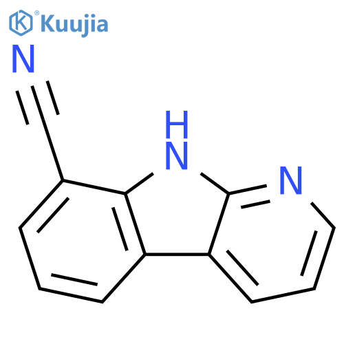9H-Pyrido[2,3-b]indole-8-carbonitrile structure