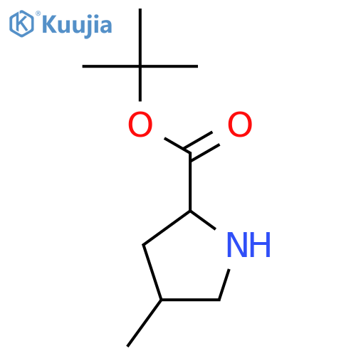tert-butyl (2S,4R)-4-methylpyrrolidine-2-carboxylate structure