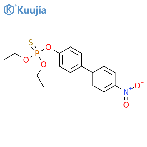 Phosphorothioic acid,O,O-diethyl O-(4'-nitro[1,1'-biphenyl]-4-yl) ester structure