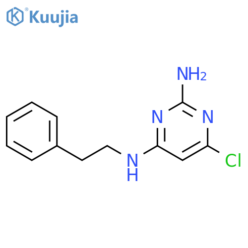 6-chloro-N4-(2-phenylethyl)pyrimidine-2,4-diamine structure