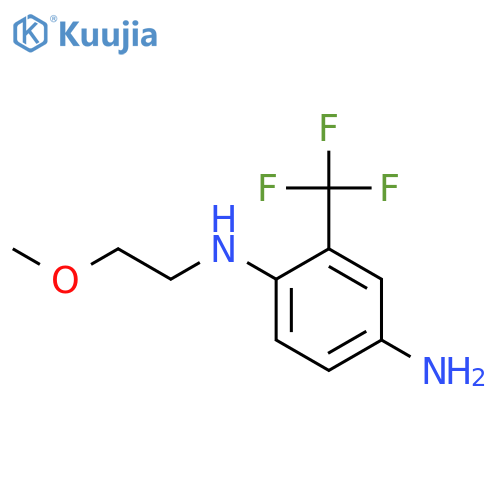 1,4-Benzenediamine, N1-(2-methoxyethyl)-2-(trifluoromethyl)- structure