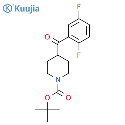 Tert-butyl 4-(2,5-difluorobenzoyl)piperidine-1-carboxylate structure