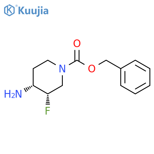 4-Amino-3-fluoropiperidine-1-carboxylic Acid Benzyl Ester structure