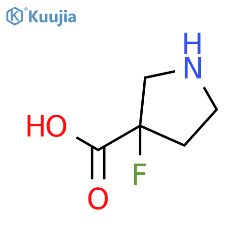 3-fluoropyrrolidine-3-carboxylic acid structure