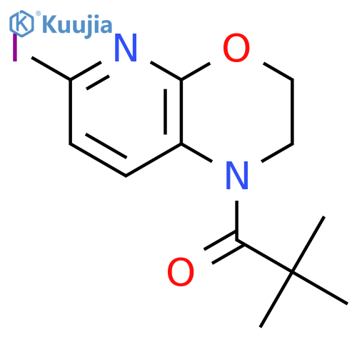 1-(6-Iodo-2,3-dihydro-1h-pyrido2,3-b1,4oxazin-1-yl)-2,2-dimethylpropan-1-one structure